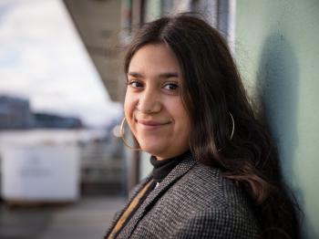 Young immigrant adolescent portrait